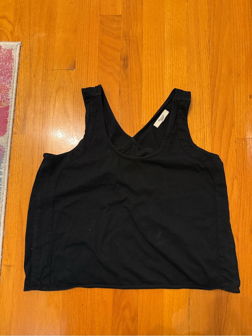 Madewell Black Cropped Tank Top